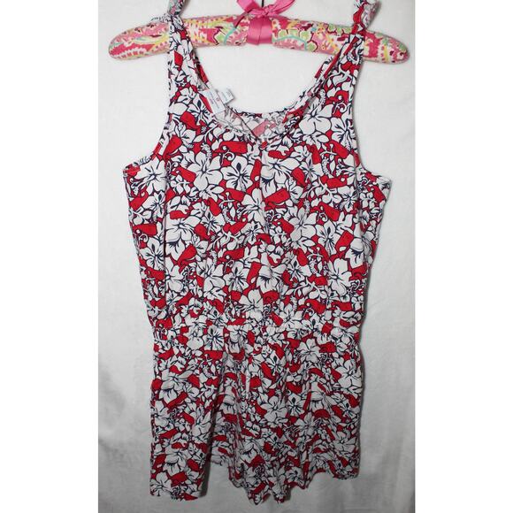 Target x Vineyard Vines Romper in Whale/ Hibiscus Pattern, Girls Size XL (14/16) - Picture 5 of 9